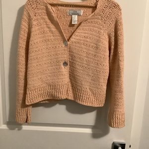 Orange hand knitted Lisa sweater